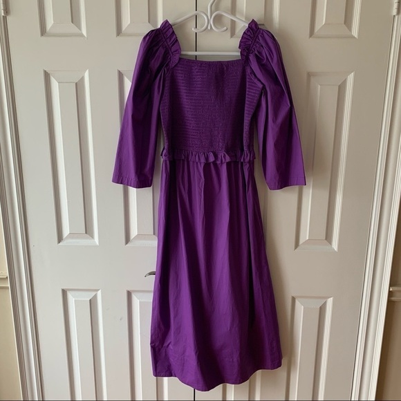 Sea New York Tabitha Smocked Dress Grape - Picture 2 of 12
